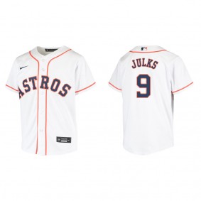 Youth Corey Julks Houston Astros White Replica Home Jersey