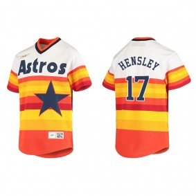 Youth David Hensley Houston Astros White Cooperstown Collection Jersey