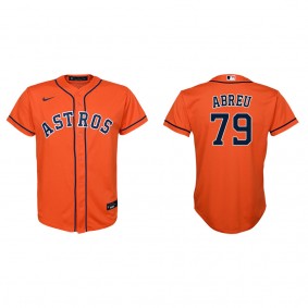 Youth Houston Astros Jose Abreu Orange Replica Alternate Jersey