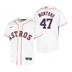 Youth Houston Astros Rafael Montero Nike White Replica Home Jersey