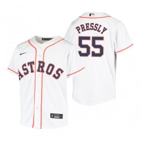 Youth Houston Astros Ryan Pressly Nike White Replica Home Jersey