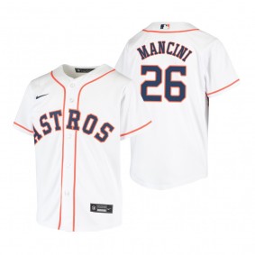 Youth Houston Astros Trey Mancini White Replica Home Jersey